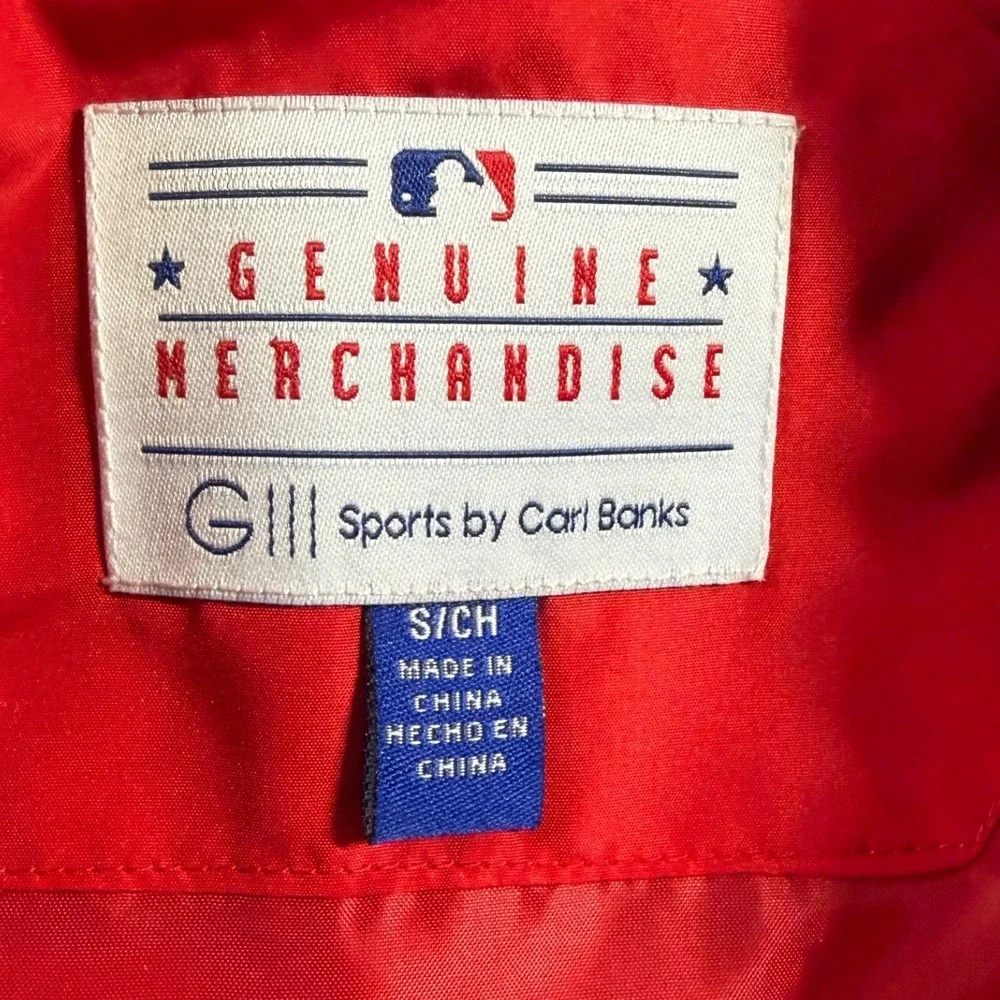 GIII Sports St Louis Cardinals MLB Quilted Puffer Vest Red Blue Womens Small K6